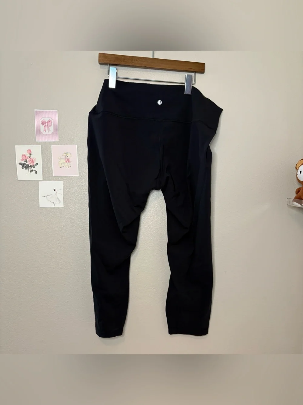 Lululemon athletic casual plus size yoga black leggings size 18 preppy Pilates